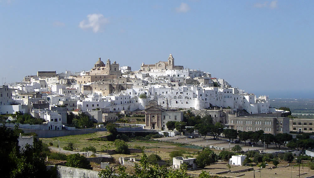 Ostuni by drone